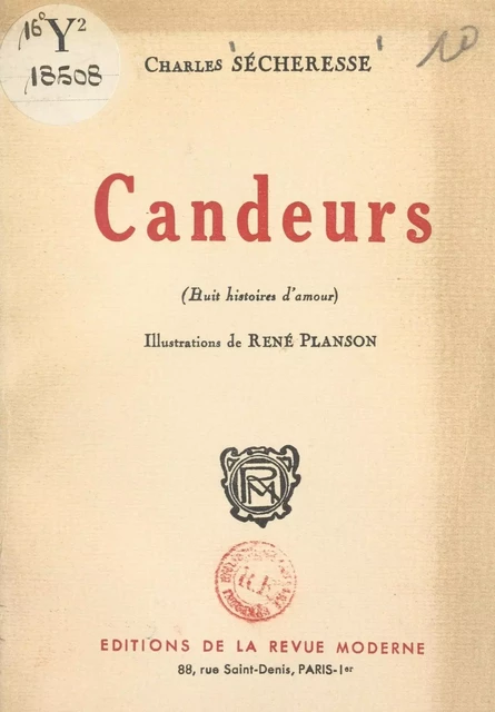 Candeurs - Charles Sécheresse - FeniXX réédition numérique