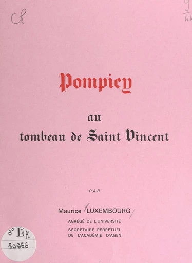 Pompiey - Maurice Luxembourg - FeniXX réédition numérique