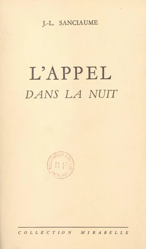 L'appel dans la nuit - Joseph-Louis Sanciaume - FeniXX réédition numérique