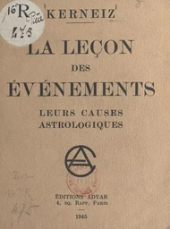 La leçon des événements