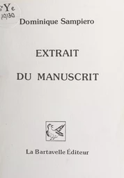 Extrait du manuscrit