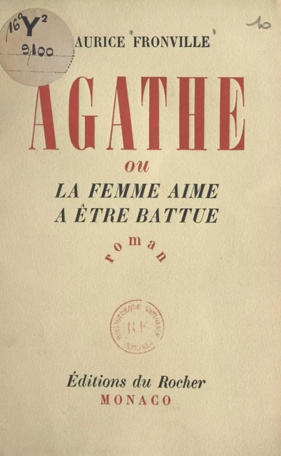 Agathe - Maurice Fronville - FeniXX réédition numérique