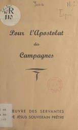 Pour l'apostolat des campagnes