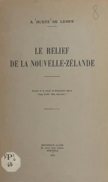 Le relief de la Nouvelle-Zélande