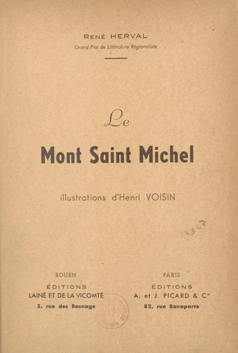 Le Mont Saint-Michel - René Herval - FeniXX réédition numérique