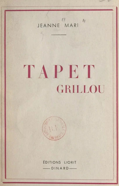 Tapet grillou - Jeanne Mari - FeniXX réédition numérique