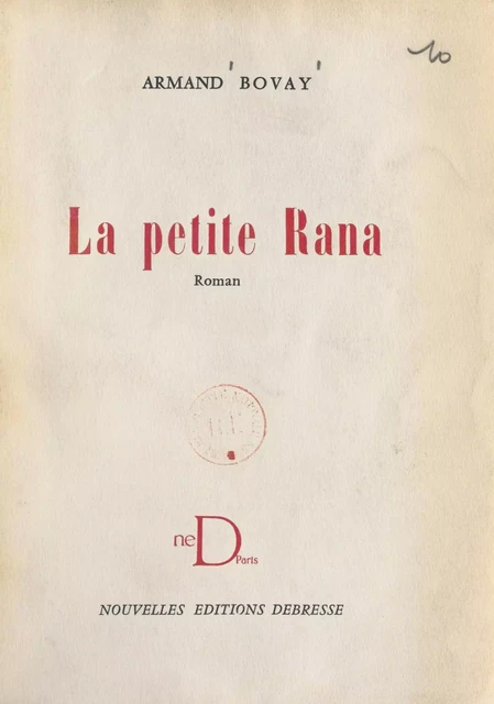 La petite Rana - Armand Bovay - FeniXX réédition numérique