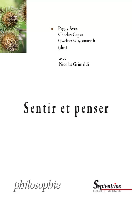 Sentir et penser -  - Presses Universitaires du Septentrion