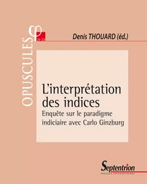 L’interprétation des indices