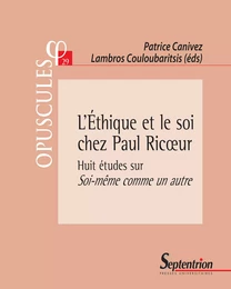 L'Éthique et le soi chez Paul Ricœur