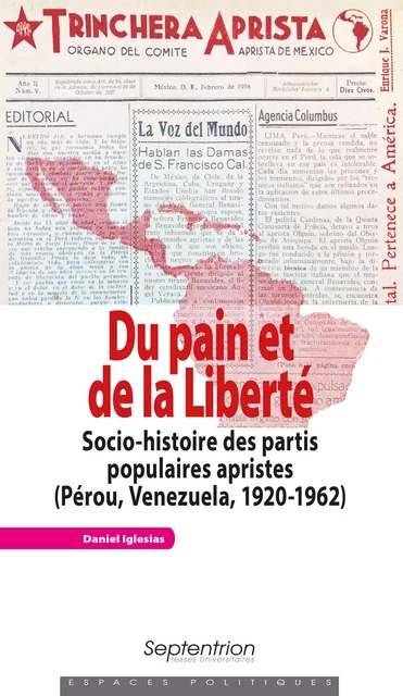 Du pain et de la Liberté - Daniel Iglesias - Presses Universitaires du Septentrion