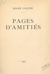 Pages d'amitiés