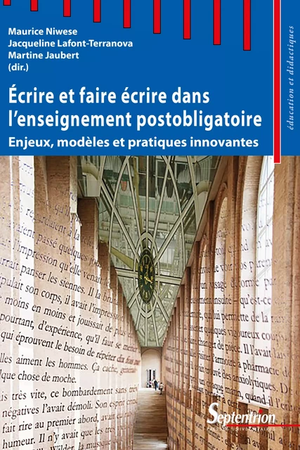 Écrire et faire écrire dans l’enseignement postobligatoire -  - Presses Universitaires du Septentrion