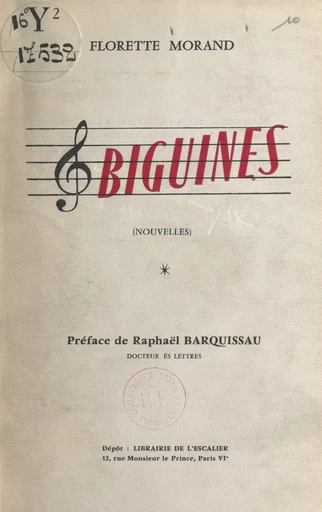 Biguines - Florette Morand - FeniXX réédition numérique