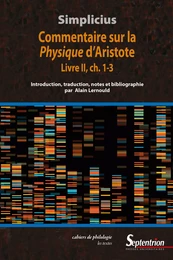 Commentaire sur la Physique d’Aristote. Livre II, ch. 1-3