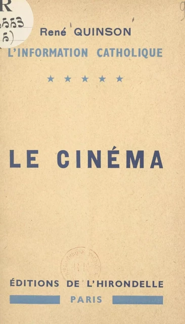 Le cinéma - René Quinson - FeniXX réédition numérique