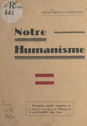 Notre humanisme