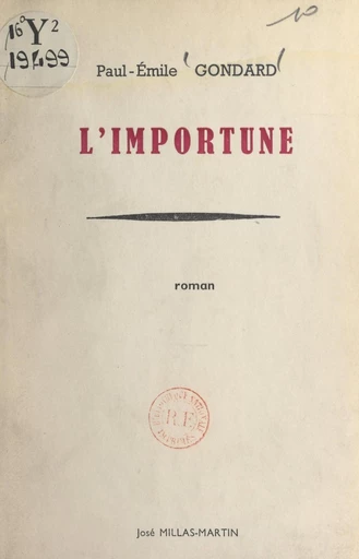 L'importune - Paul-Émile Gondard - FeniXX réédition numérique