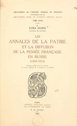 Les annales de la patrie et la diffusion de la pensée française en Russie