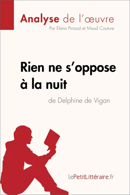 Rien ne s'oppose à la nuit de Delphine de Vigan (Analyse de l'oeuvre) -  lePetitLitteraire, Elena Pinaud, Maud Couture - lePetitLitteraire.fr