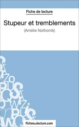 Stupeur et tremblements d'Amélie Nothomb (Fiche de lecture)