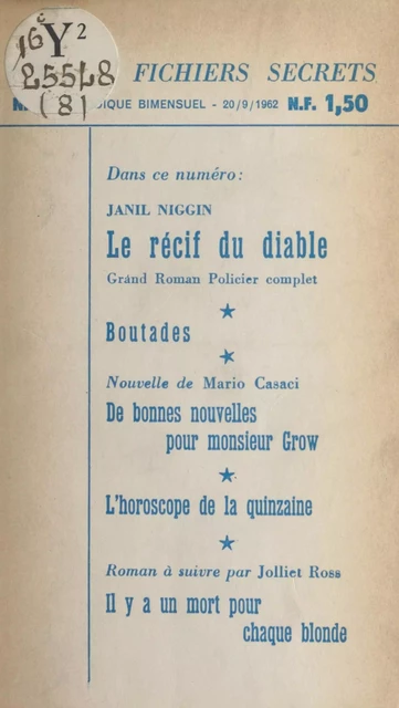 Le récif du diable - Mario Casaci, Jean Dastugue, Janil Niggin - FeniXX réédition numérique