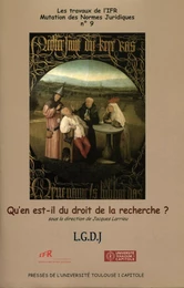 Qu'en est-il du droit de la recherche ?