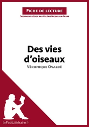 Des vies d'oiseaux de Véronique Ovaldé (Fiche de lecture)