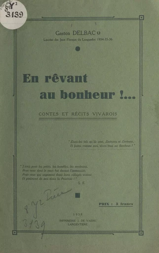 En rêvant au bonheur !... - Gaston Delbac - FeniXX réédition numérique