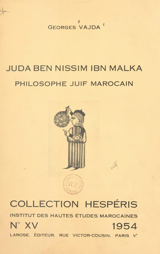 Juda ben Nissim ibn Malka, philosophe juif marocain - Georges Vajda - FeniXX réédition numérique