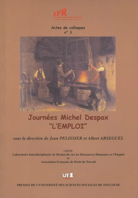 Journées Michel Despax "L'emploi" -  - Presses de l’Université Toulouse Capitole