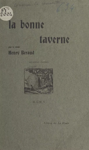 La bonne taverne - Henri Béraud - FeniXX réédition numérique