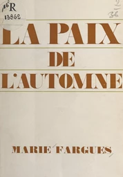 La paix de l'automne