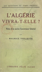 L'Algérie vivra-t-elle ?