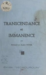 Transcendance et immanence