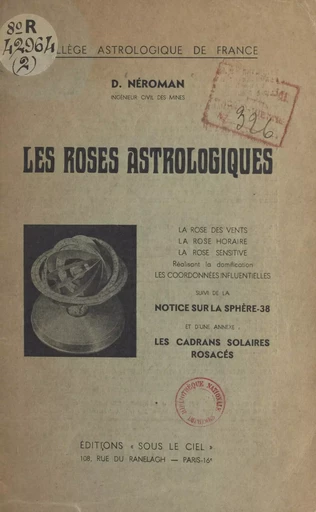 Les roses astrologiques - D. Néroman - FeniXX rédition numérique