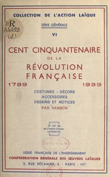 Cent cinquantenaire de la Révolution française, 1789-1939