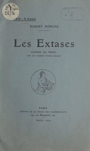 Les extases - Robert Morche - FeniXX réédition numérique