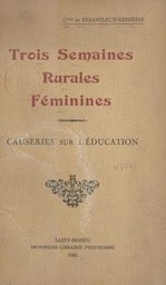 Trois semaines rurales féminines