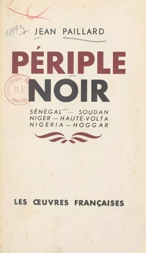 Périple noir - Jean Paillard - FeniXX réédition numérique