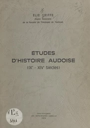 Études d'histoire audoise