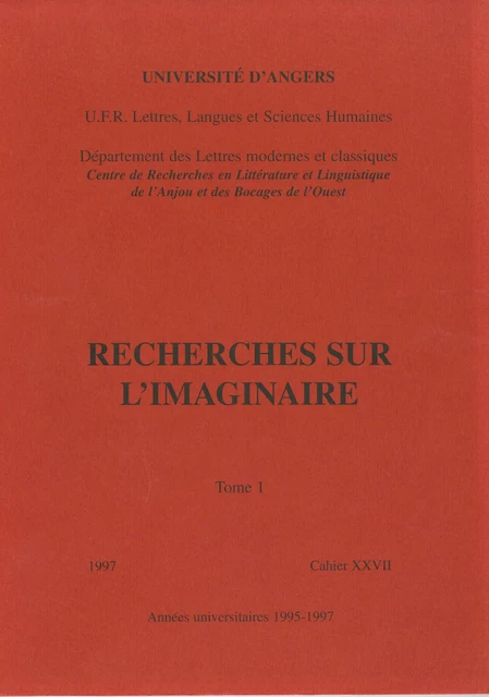 37 études critiques : littérature générale, littérature française et francophone, littérature étrangère -  - Presses universitaires de Rennes