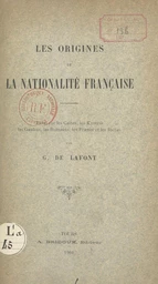 Les origines de la nationalité française