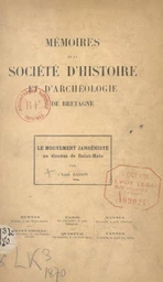 Mémoires de la Société d'Histoire et d'Archéologie de Bretagne