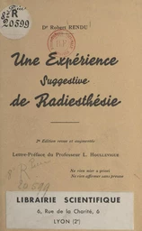 Une expérience suggestive de radiesthésie