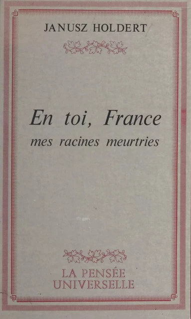 En toi, France - Janusz Holdert - FeniXX réédition numérique