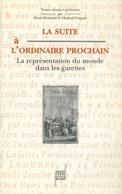 La Suite à l'ordinaire prochain -  - Presses universitaires de Lyon