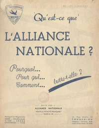 Qu'est-ce que l'alliance nationale ?