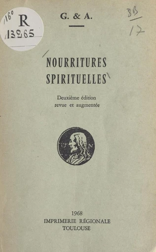 Nourritures spirituelles - Antonin Ruffié, Gabrielle de Jarny - FeniXX réédition numérique