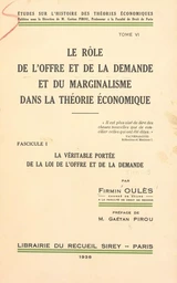 Le rôle de l'offre et de la demande et du marginalisme dans la théorie économique (6)